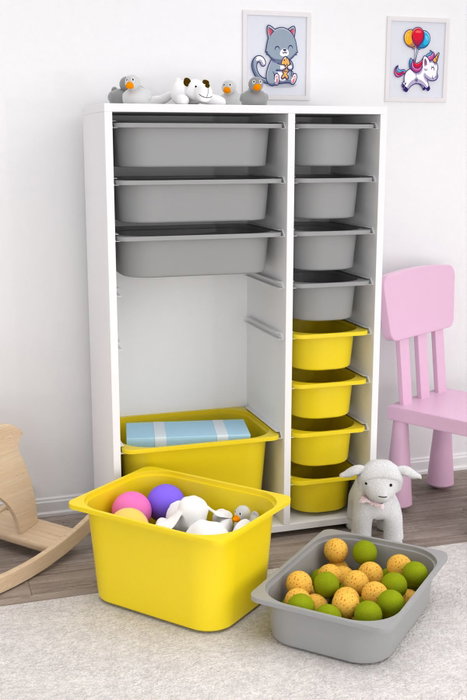 Hanah Home Rine 2D4K8U Blanco, Gris y Amarillo Hanah Home Rine 2D4K8U Blanco, Gris y Amarillo